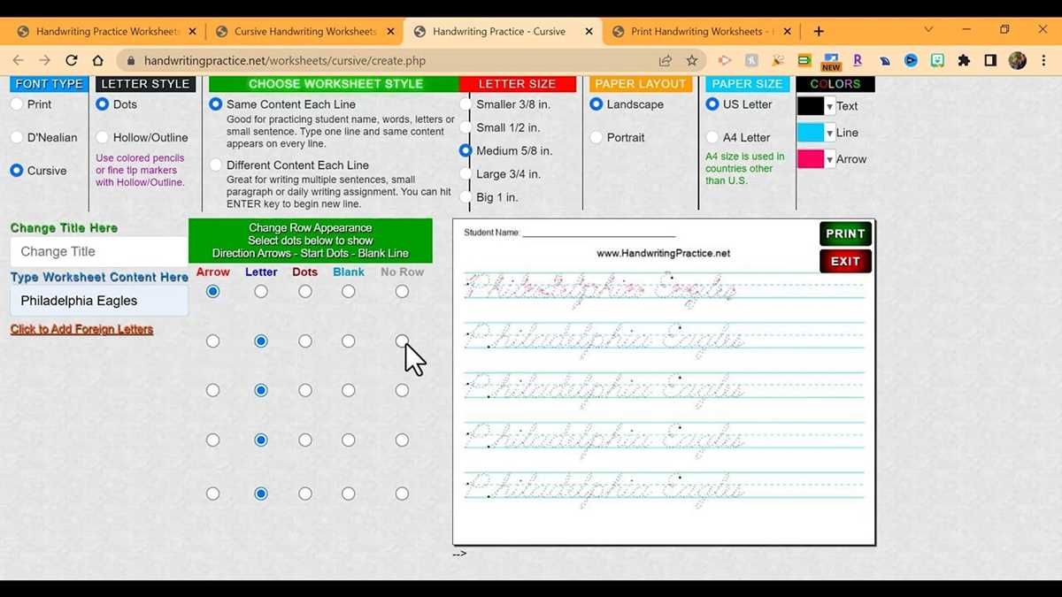 amazing dnealian handwriting worksheet maker