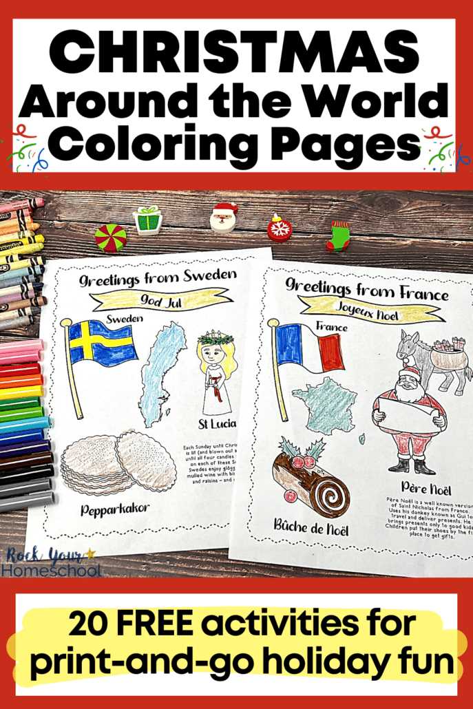 christmas around the world free worksheets