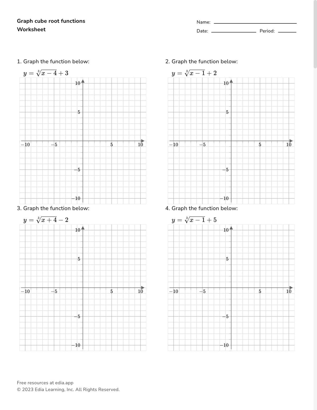 analyzing a graph worksheet 2