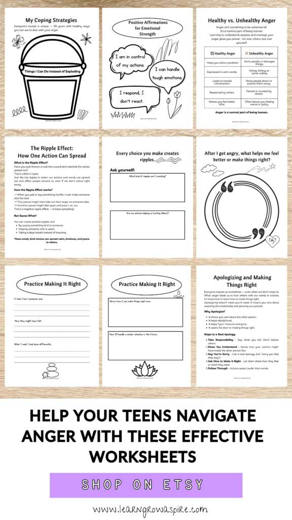 anger dbt worksheet