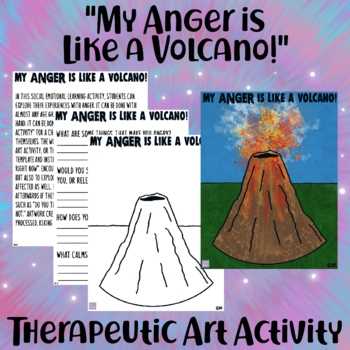 anger volcano worksheet