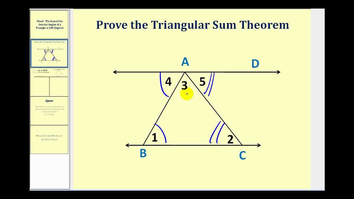 angle sum theorem worksheet