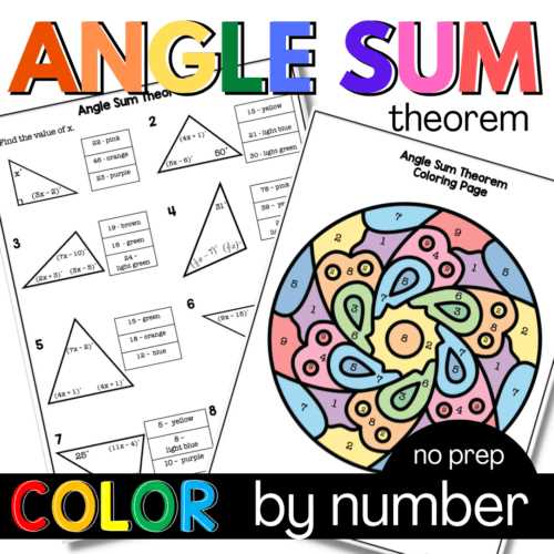 angle sum theorem worksheet