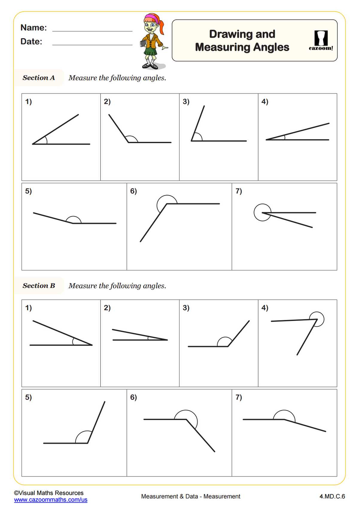 angle worksheets