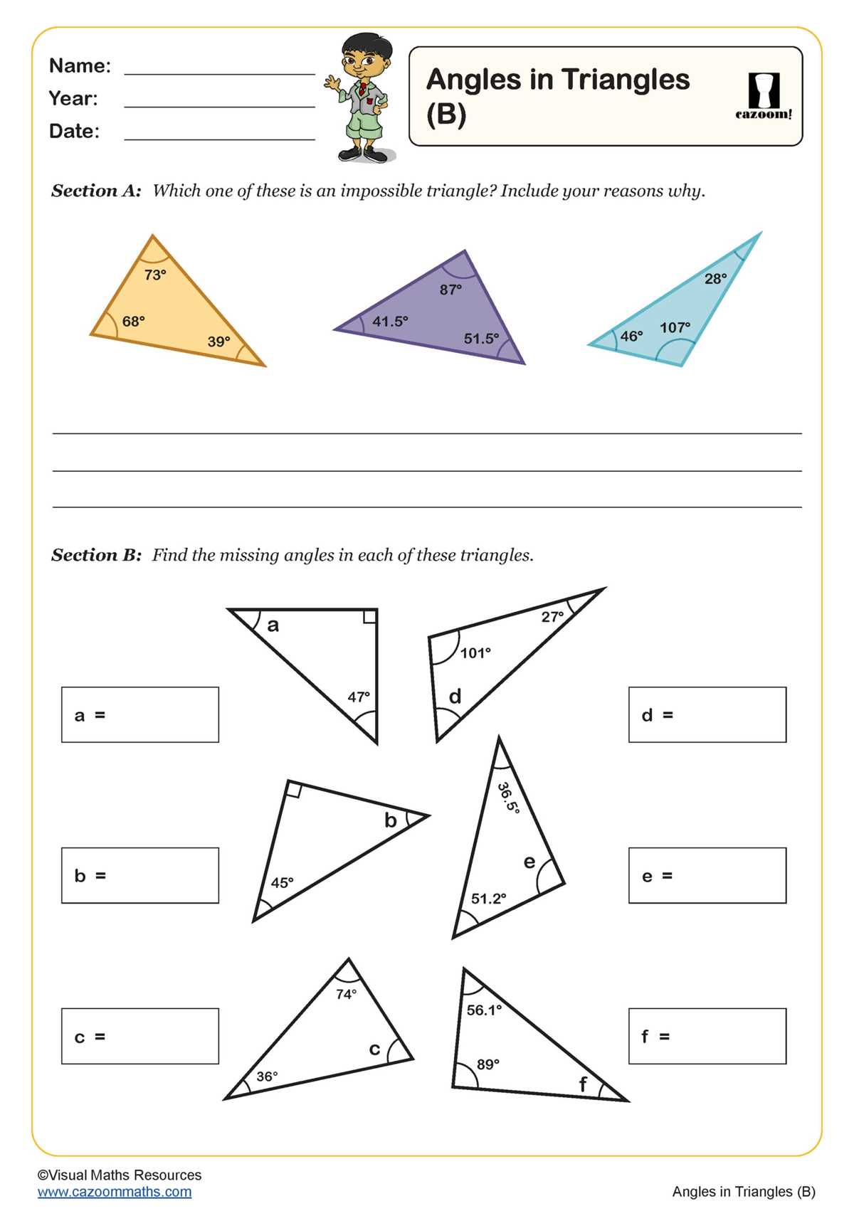 angles ks2 worksheets