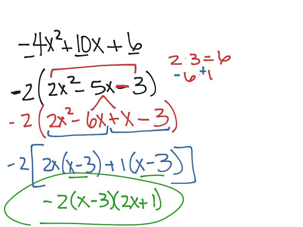 factoring trinomials with coefficients greater than 1 worksheet