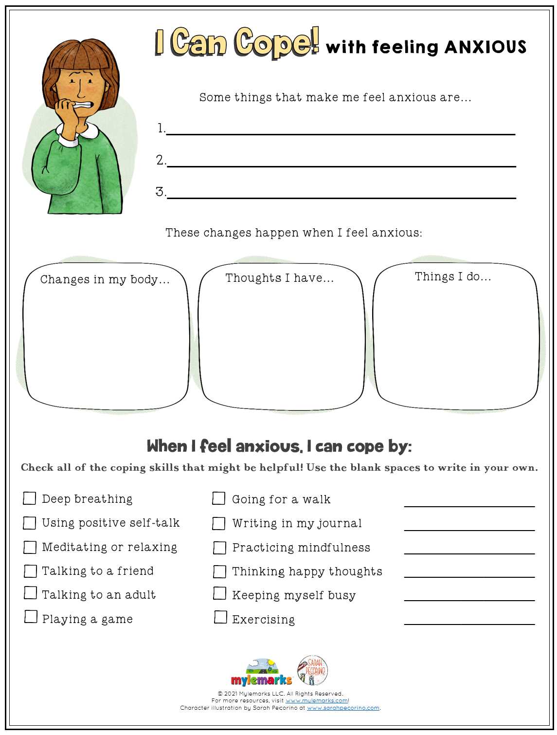 anxiety management worksheet