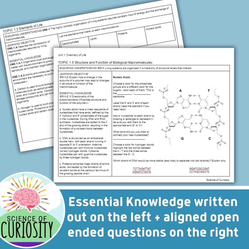 ap biology chemistry review worksheet