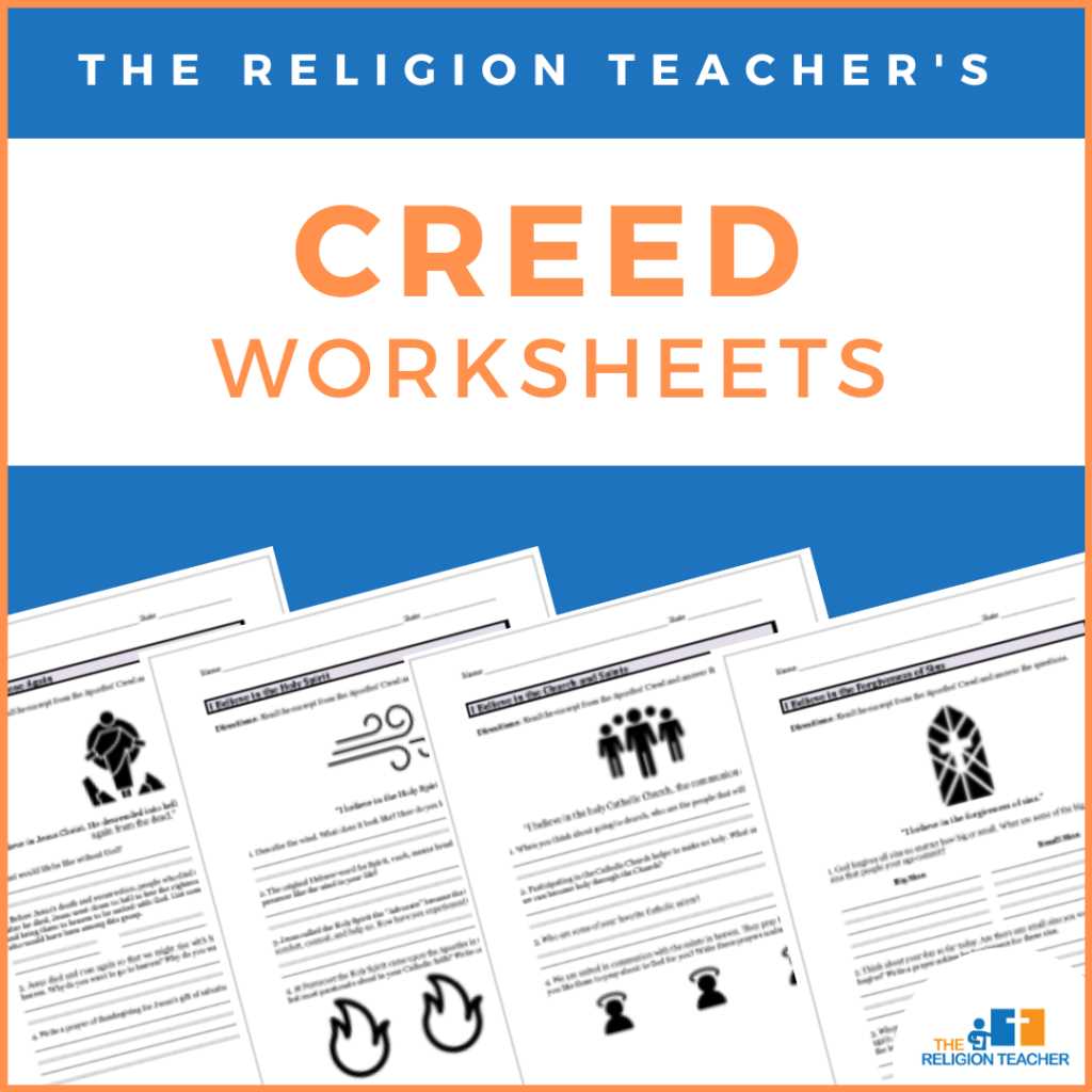 apostles creed scripture search worksheet