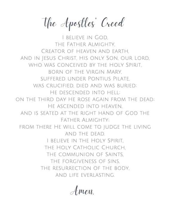 apostles creed scripture search worksheet