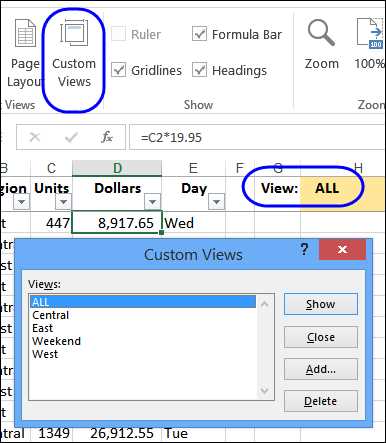 apply the public view custom view to the worksheet