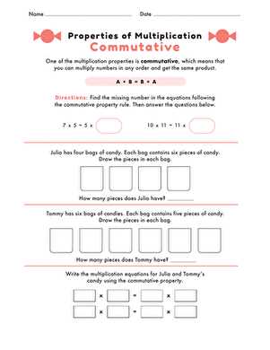applying properties of operations worksheet