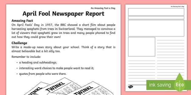 april fool worksheets printable