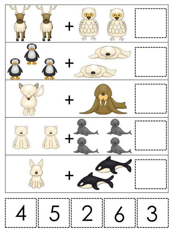 arctic animals worksheets for preschool
