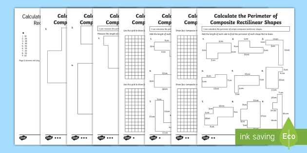 area and perimeter of irregular shapes worksheets