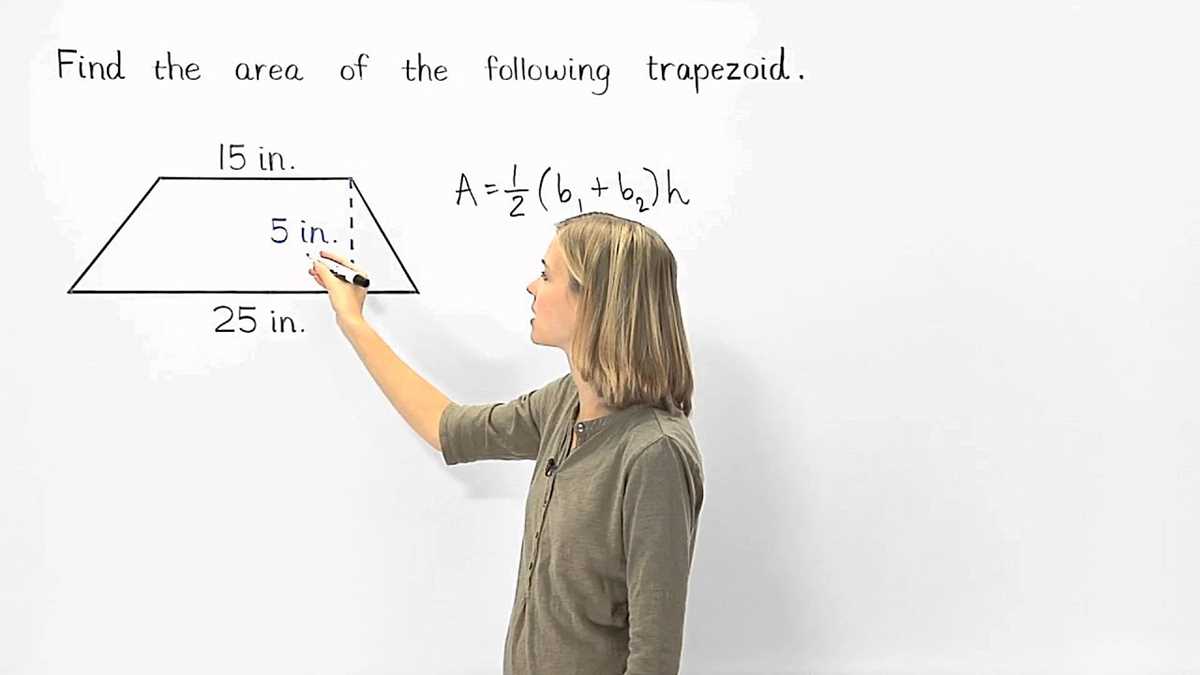 area of trapezoids worksheet