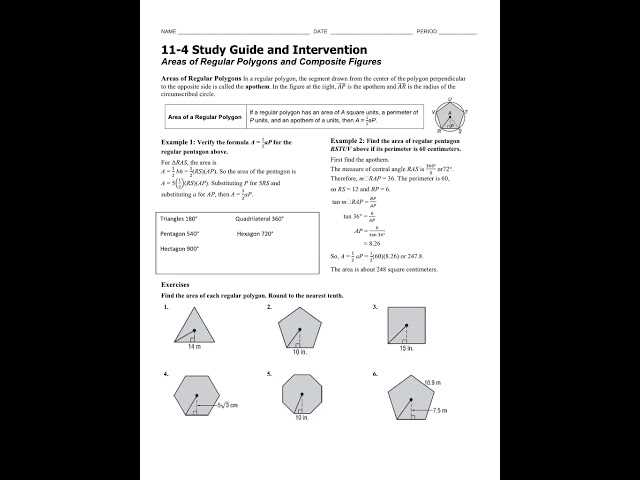 area polygons worksheet