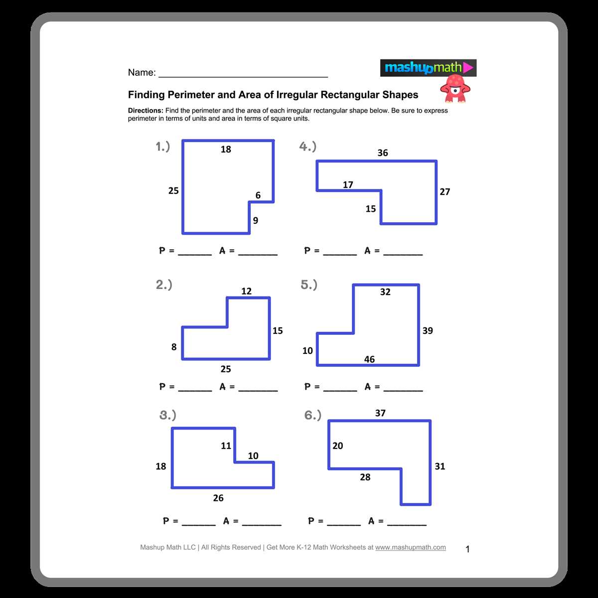 area and perimeter practice worksheet