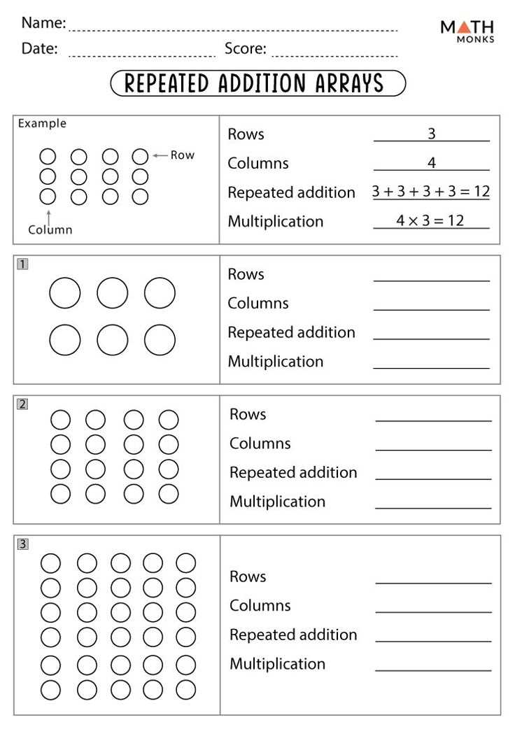 arrays with repeated addition worksheets arrays with repeated addition worksheets