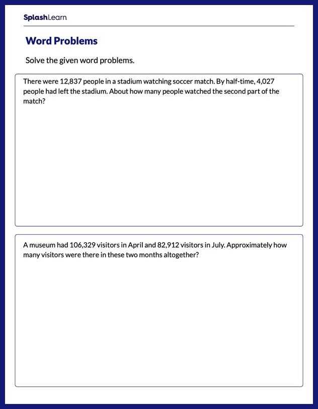 estimating sums worksheets