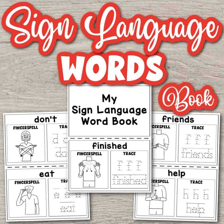 asl worksheets free printable