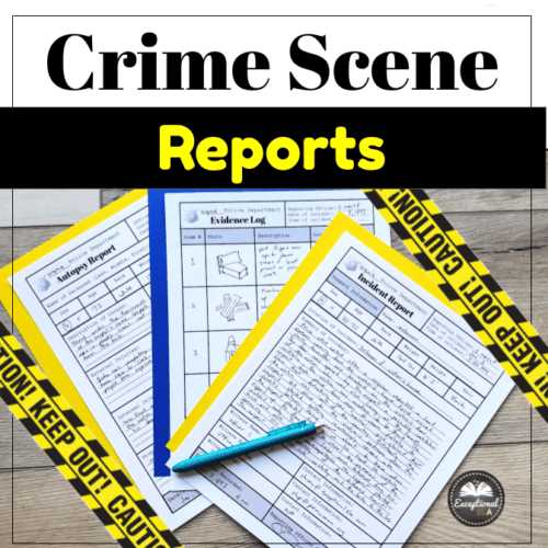 at the scene of the crime worksheet