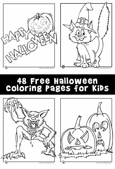coloring worksheets halloween