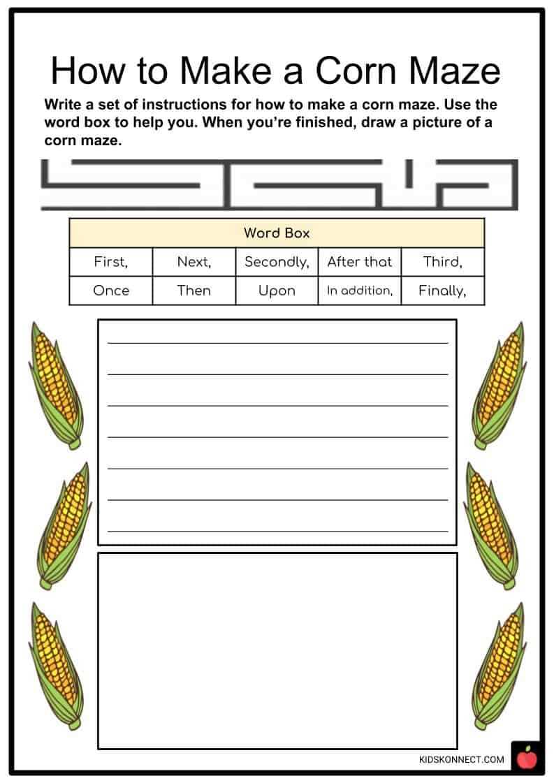 corn worksheet