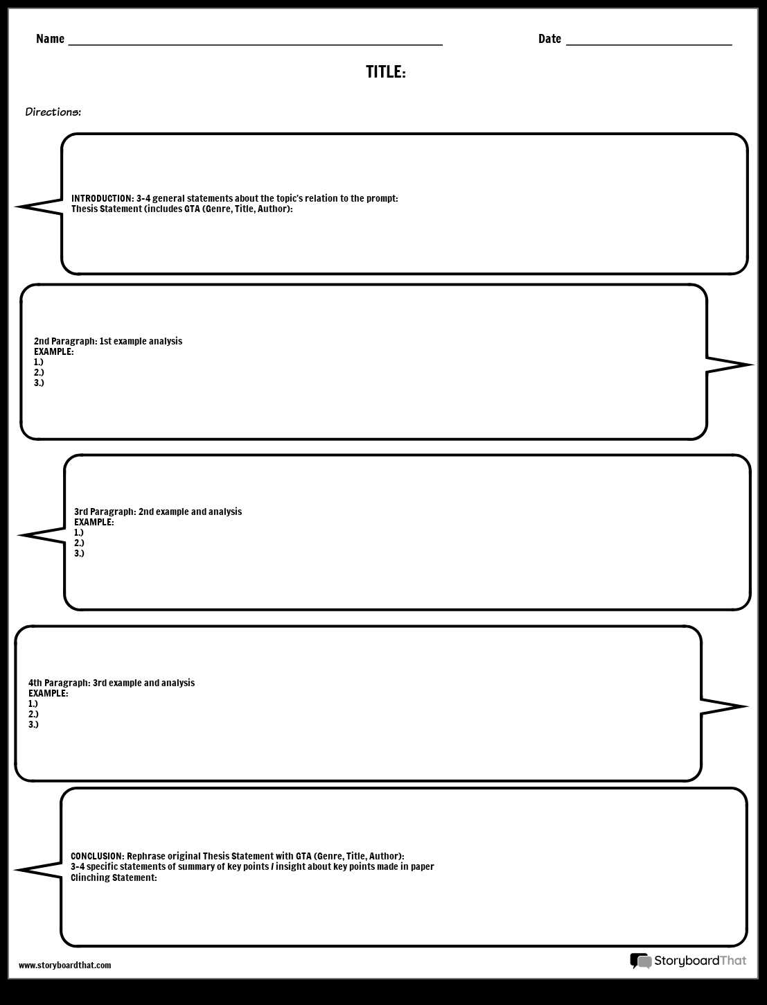 authors style worksheet