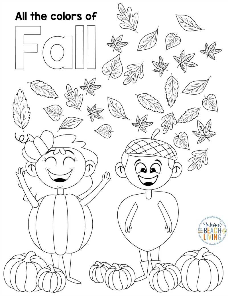 autumn season worksheets for kindergarten