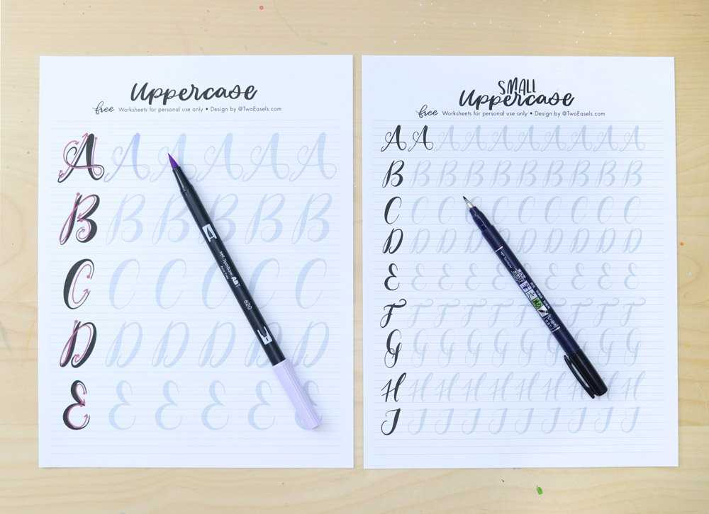 hand lettering practice worksheets free
