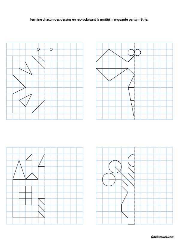axial symmetry worksheet
