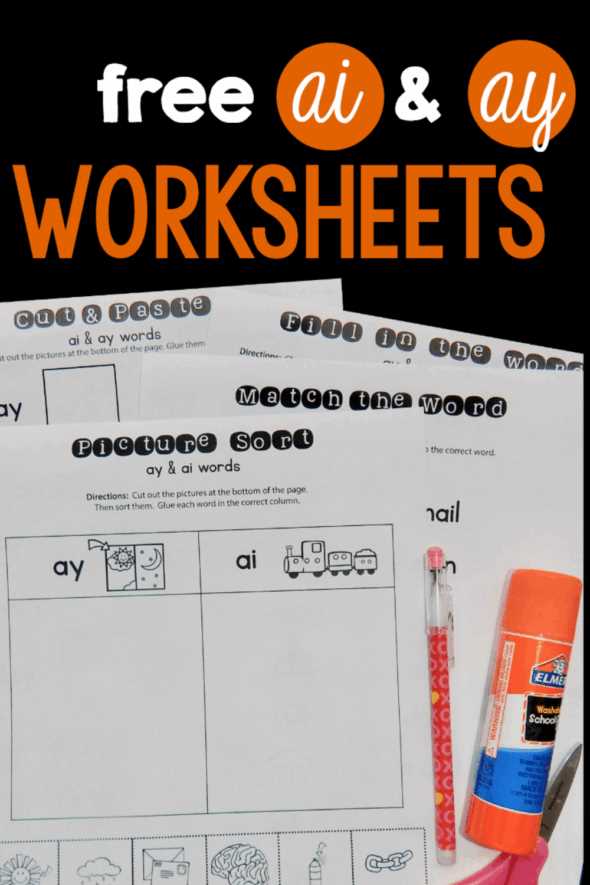 ai/ay worksheets