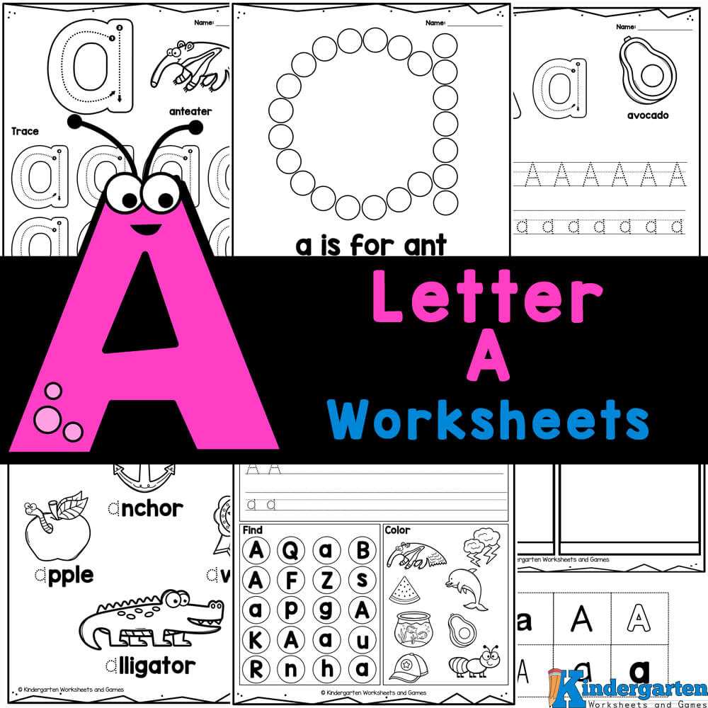 az worksheets for kindergarten