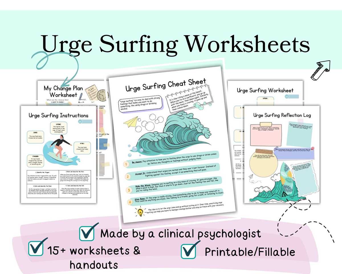 dbt urge surfing worksheet