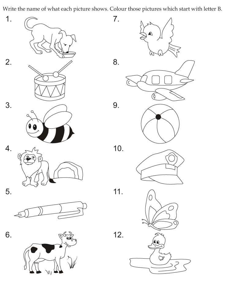 b worksheet for preschool b worksheet for preschool