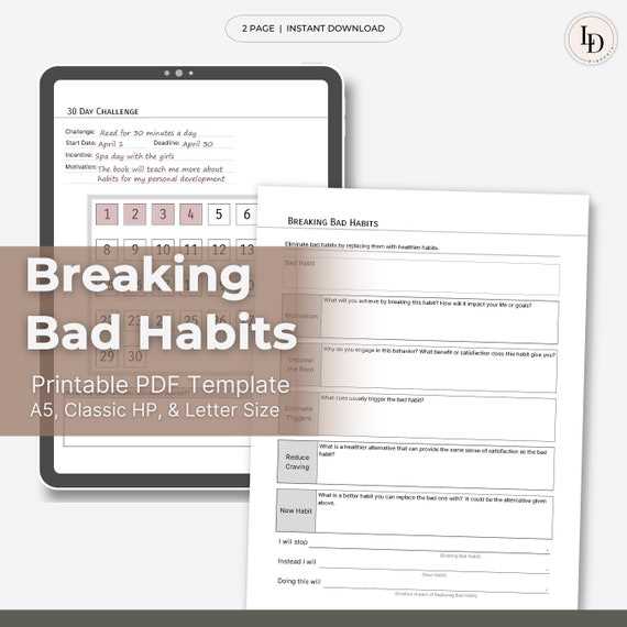 bad habit killer worksheet compound effect bad habit killer worksheet compound effect