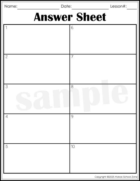 blank worksheet with boxes