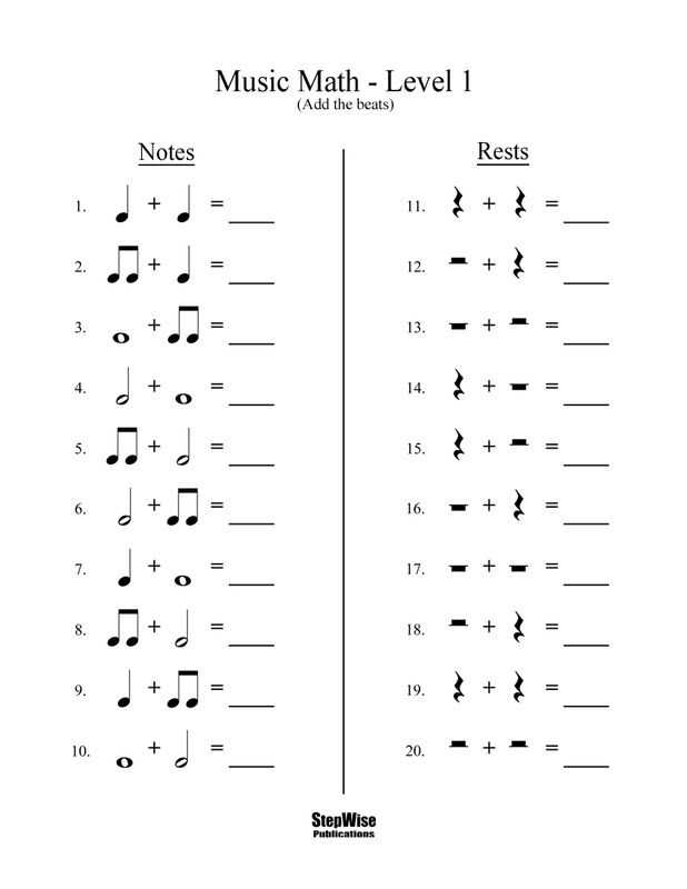 band worksheets