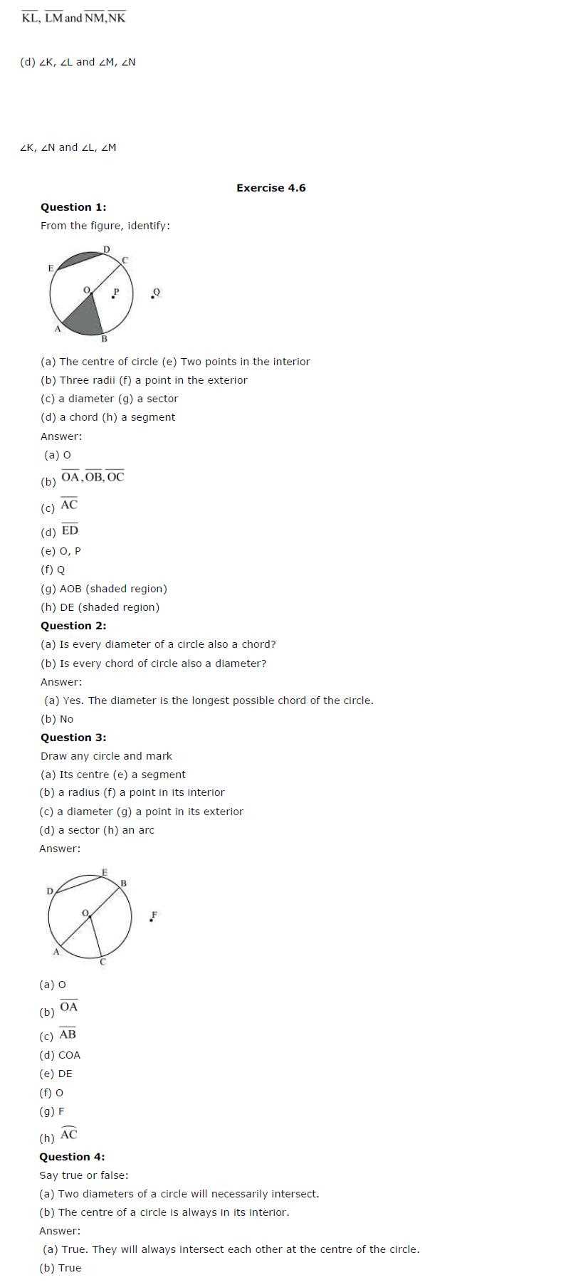 basic geometrical concepts class 6 worksheet