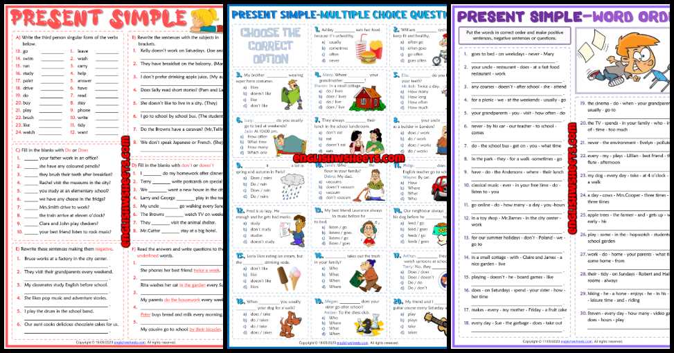basic grammar worksheets for adults