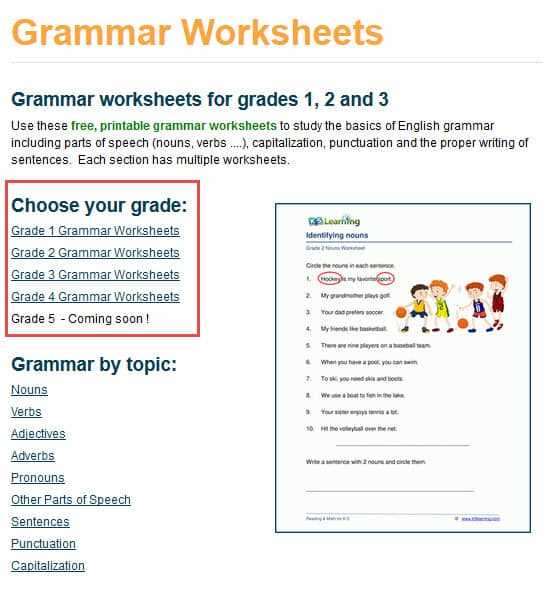 basic grammar worksheets for beginners