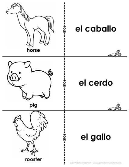 basic spanish worksheets