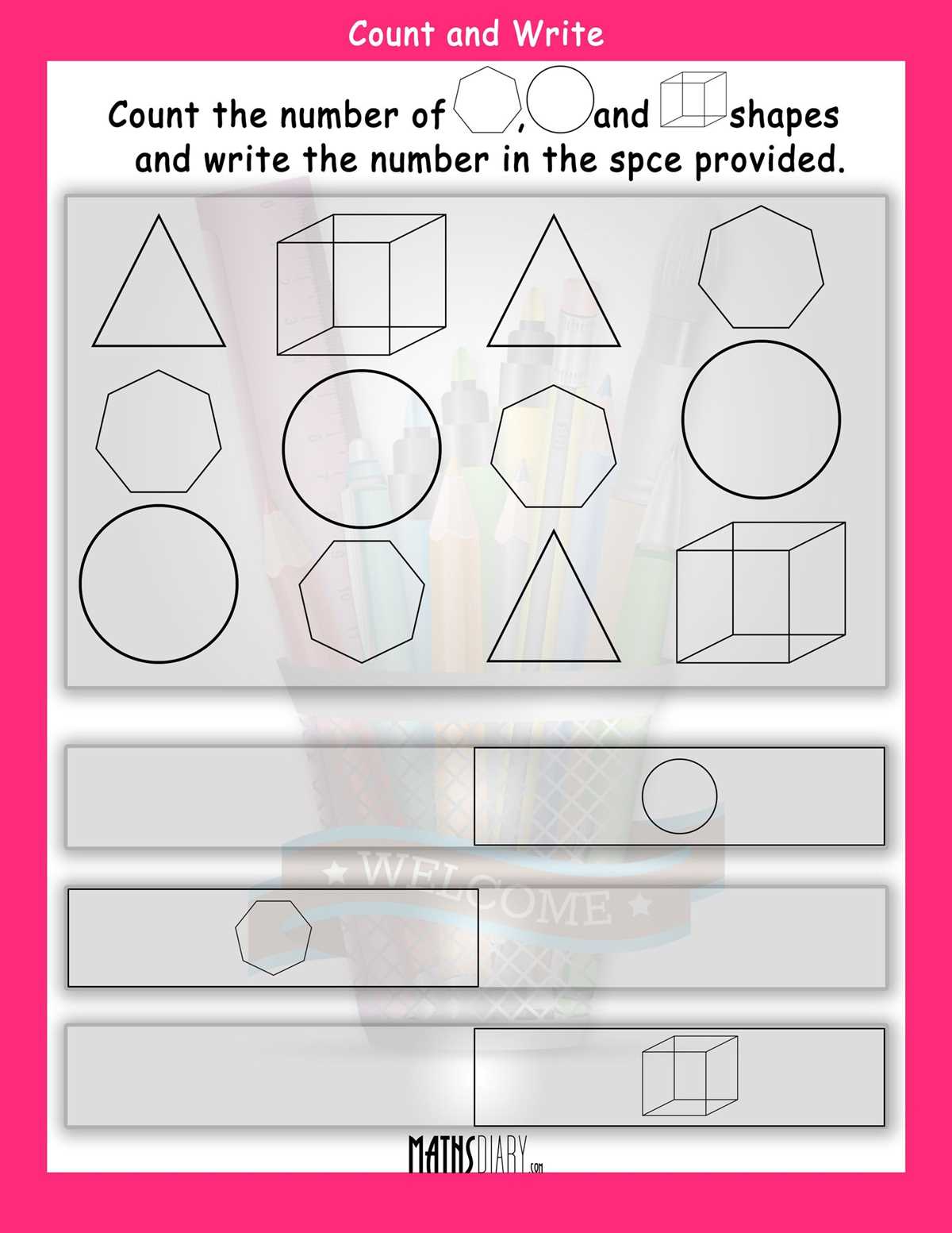 count and write how many shapes worksheet