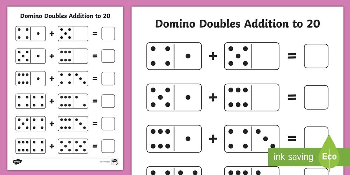 addition to 20 worksheets free