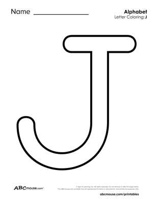 letter j traceable worksheets