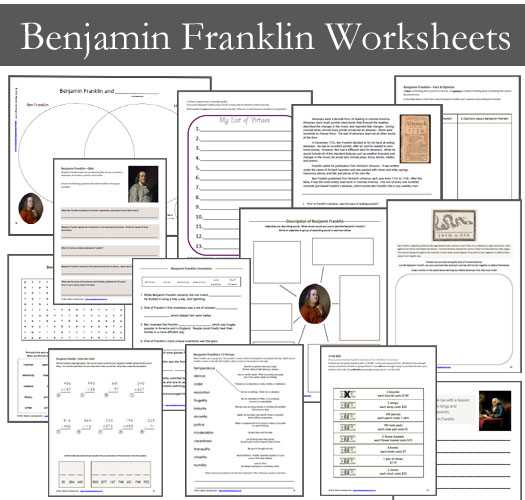 benjamin franklin timeline worksheet