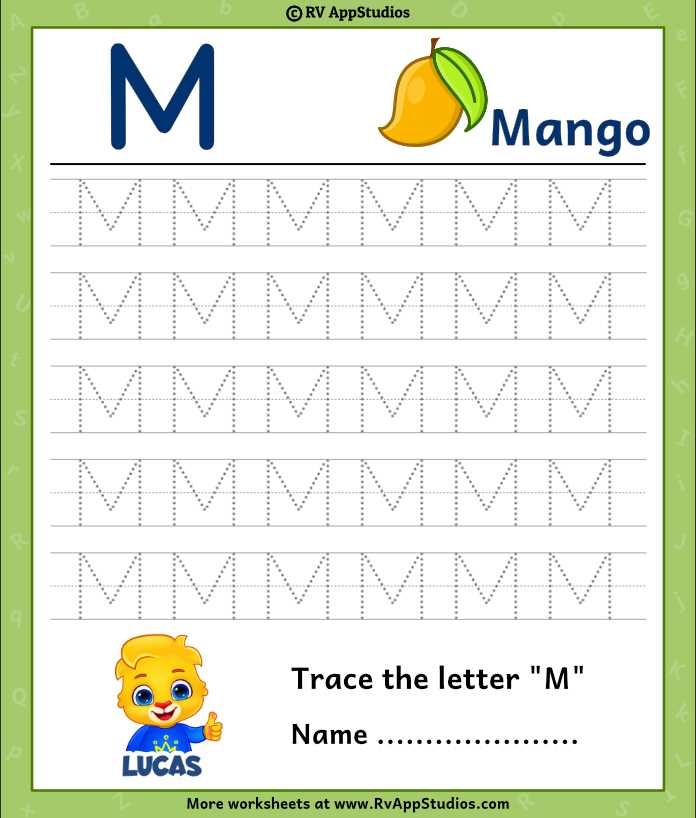 free printable letter m worksheets