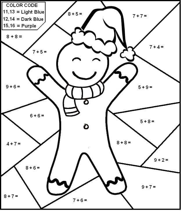 math addition coloring worksheets