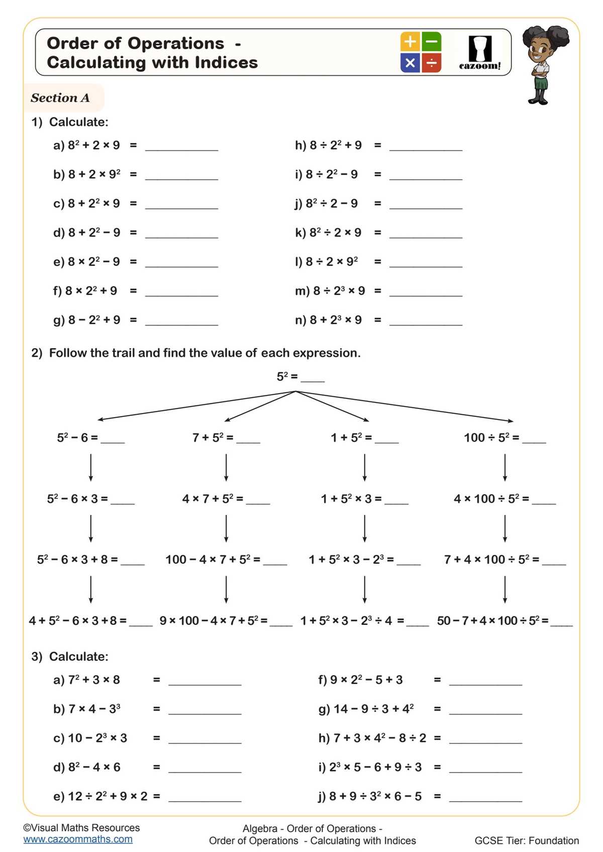 equations with more than one operation worksheet